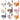 Cute Kitty Car Decor Set - 9 Piece Rotating Head Design - DecorOfficial
