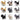 Cute Kitty Car Decor Set - 9 Piece Rotating Head Design - DecorOfficial