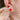 Red Flower Zircon Earrings - Korean Style Artistic Jewelry - DecorOfficial