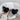 Retro Cat Eye Sunglasses - Pearl Heart Design Fashion Eyewear - DecorOfficial