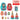 Nesting Matryoshka Dolls Set - Colorful Educational Toy for Kids - DecorOfficial