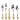Gold Silver Stainless Steel Cutlery Set - Kitchenware Tools Accessories - DecorOfficial