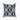 Navy White Quatrefoil Cushion Cover - 45x45cm Embroidered Pillowcase - DecorOfficial