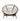 American Walnut Circle Chair - Stylish Mid-Century Modern Seating - DecorOfficial