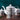Swan Fort Bone China Tea Set - Coffeepot Milk Jar Sugar Container - DecorOfficial