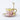 Ceramic Cup and Saucer Set - Elegant Petal Gold Edge Design - DecorOfficial