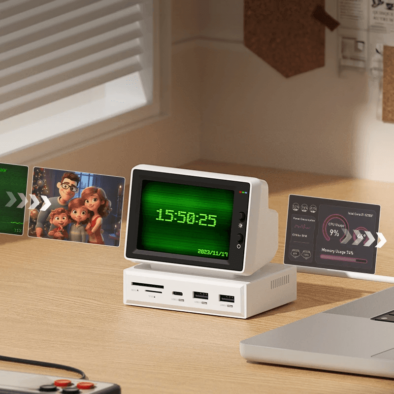 Mini Retro IPS Monitor - AIDA64 Display Screen