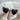 Retro Cat Eye Sunglasses - Pearl Heart Design Fashion Eyewear - DecorOfficial