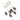 Black Leaf Zircon Earrings - Nature-Inspired Jewelry - DecorOfficial