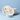Set of ceramic dishes with floral and butterfly designs on a blue background