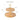 Bamboo Fruit Cake Stand Set - Elegant Wooden Dessert Plate for Snacks and Treats - DecorOfficial