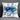 Blue Geometric Floral Design Pillowcase - Modern Home Decor Cushion Cover - DecorOfficial