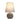 Ceramic Table Lamp - Carved Flower Design - DecorOfficial