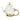 Daisy Crystal Glass Teapot Set - Enamel for Hot Cold Beverages - DecorOfficial
