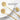 Gold Flower Stainless Steel Teaspoon Set - Elegant Coffee and Dessert Spoons - DecorOfficial