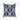 Navy White Quatrefoil Cushion Cover - 45x45cm Embroidered Pillowcase - DecorOfficial