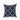 Navy White Quatrefoil Cushion Cover - 45x45cm Embroidered Pillowcase - DecorOfficial