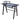 Modern Metal Frame Desk with Printer Shelf - Home Office Workstation - DecorOfficial