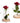 Red Rose Flower Vase - Decorative Floral Arrangement - DecorOfficial