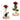 Red Rose Flower Vase - Decorative Floral Arrangement - DecorOfficial