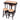 Rustic Kitchen Island Table Set - 2 Stools Dining Furniture - DecorOfficial