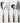 Stainless Steel Cooking Set - Peach Handle Utensils and Cake Server - DecorOfficial