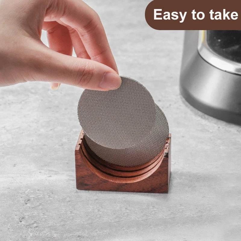 Filter Storage Rack Wood Coffee Filter Stand - Practical Storage Rack for Filters